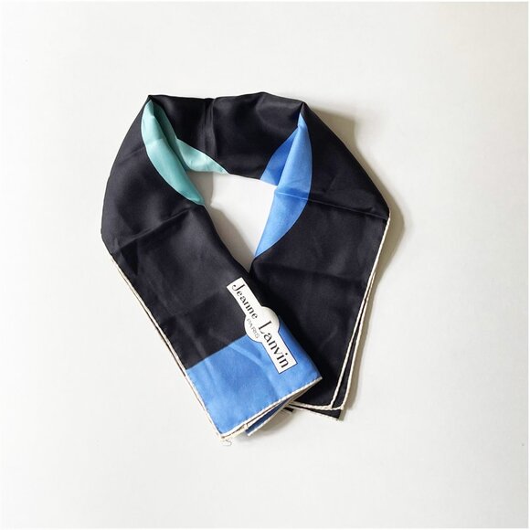 Jeanne Lanvin - 100% Silk Scarf - Picture 4 of 4